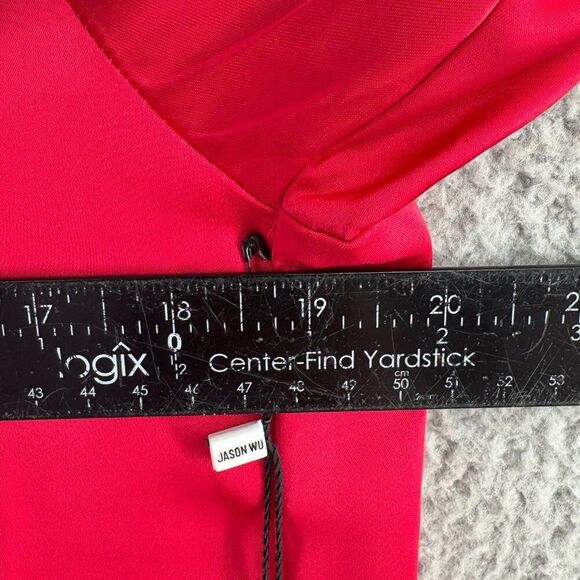 Jason Wu Pink Satin Button Down Blouse XS NWT $400 Long Sleeve Shirt - Picture 6 of 11